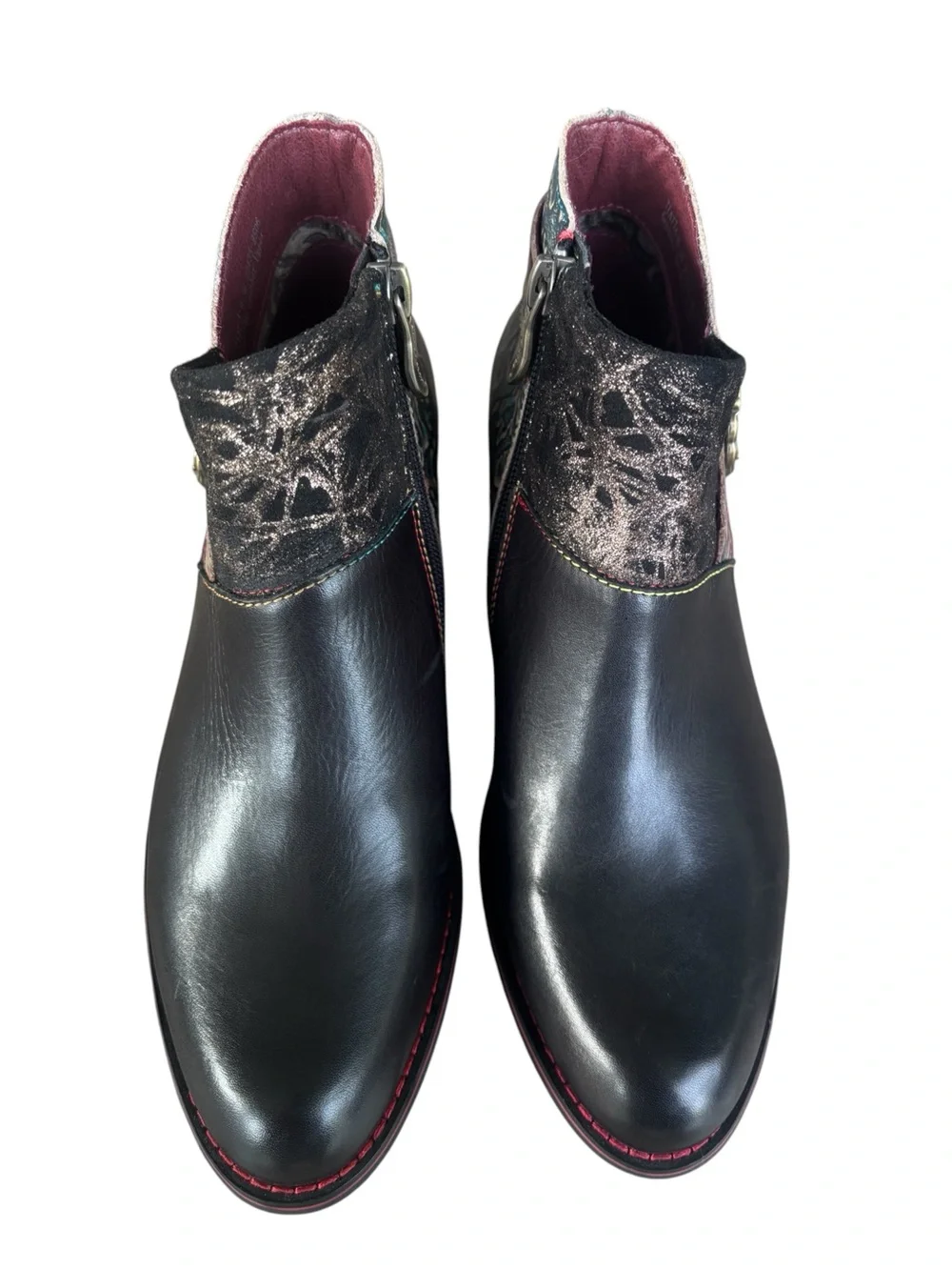 L'Artiste by Spring Step Tiatia Black Ankle Bootie